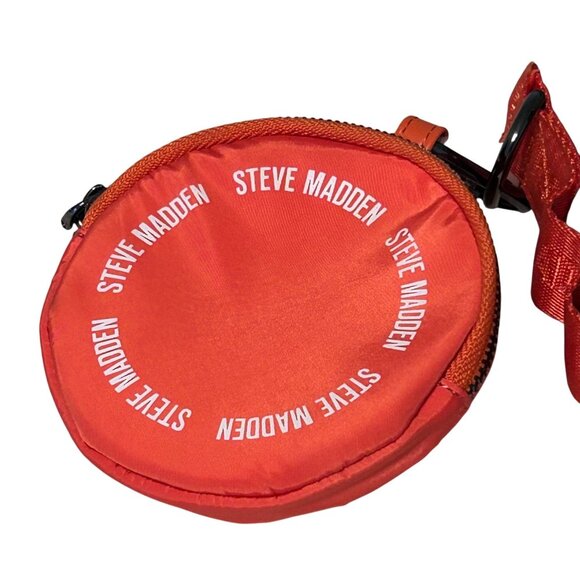 Steve Madden Bcassy Olive Orange Nylon Drawstring Backpack Sling bag Coin Pouch - Picture 2 of 7